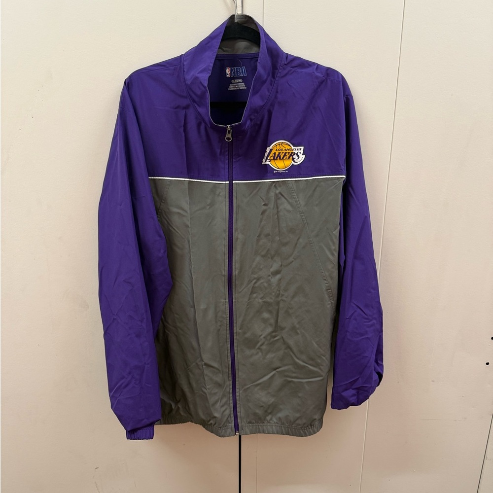 Purple and Gray NBA Lakers Men's Jacket